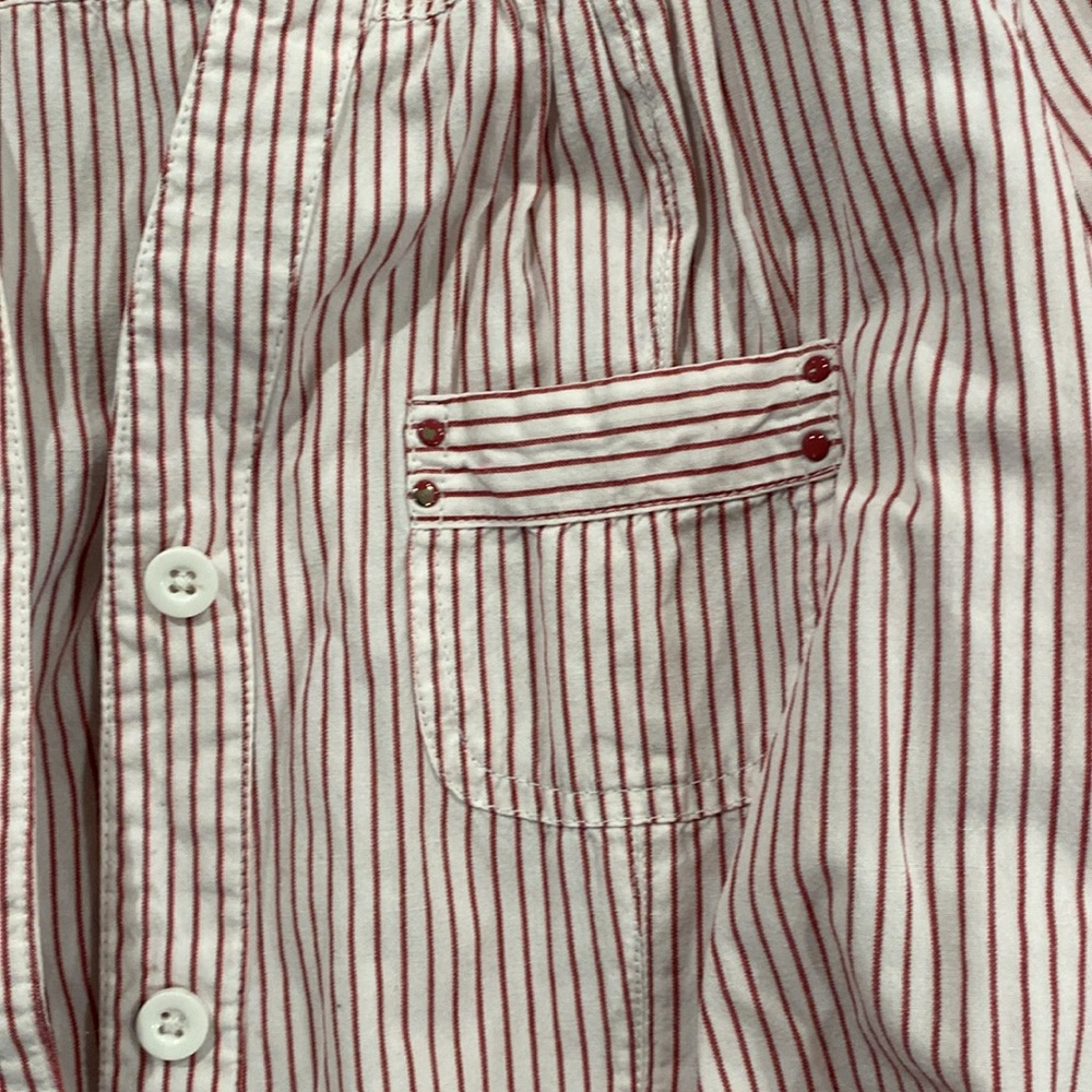 Red stripe button down - Picture 3 of 7
